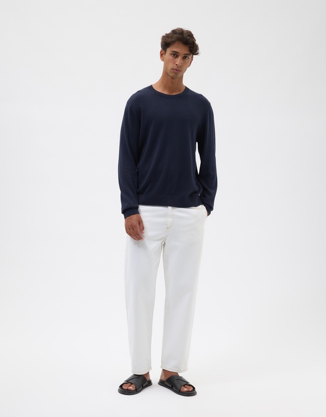 AERE - Lightweight Organic Cotton Crew Neck Knit Jumper