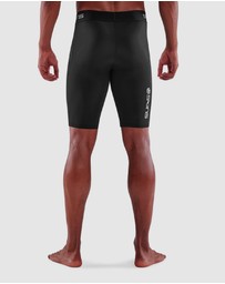 SKINS - SKINS Compression Men's Series-1 Running/Gym Half Tight Black