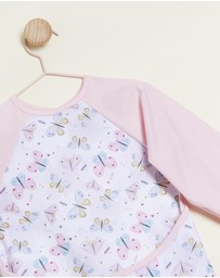 itti bitti - Sleeved Bib Smocks - Butterfly