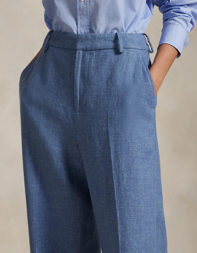 Polo Ralph Lauren - Linen-Cotton Twill Wide-Leg Pants
