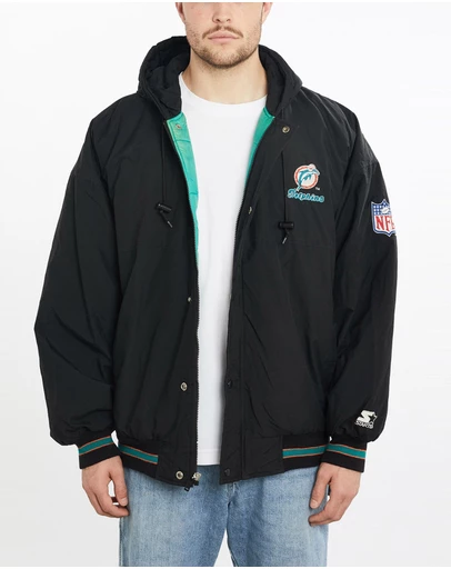 Vintage by The Real Deal - Pre Loved - Vintage 90s Starter NFL Miami Dolphins Jacket