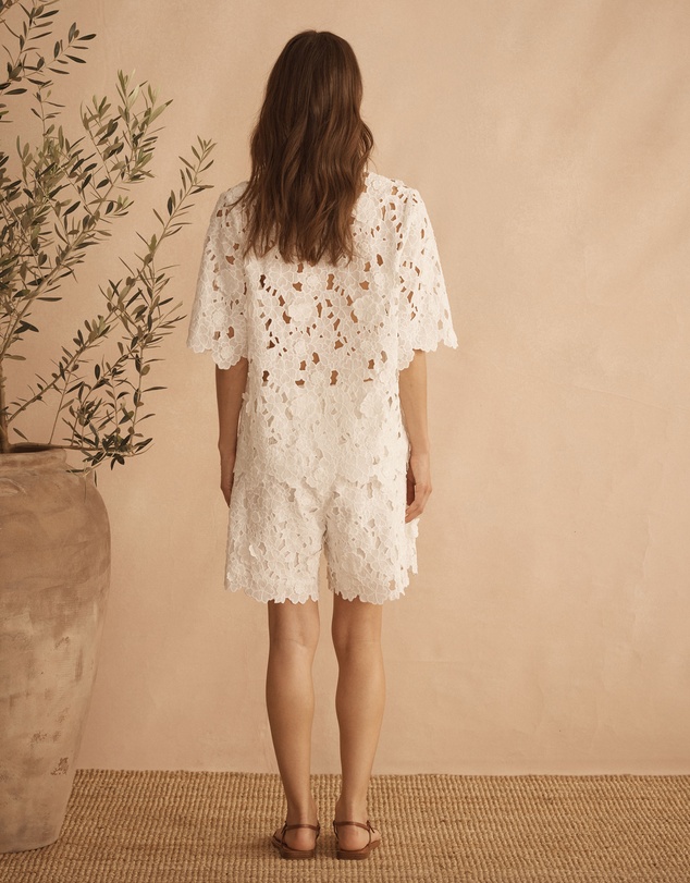AUR OCEA - Applique Midi Shorts