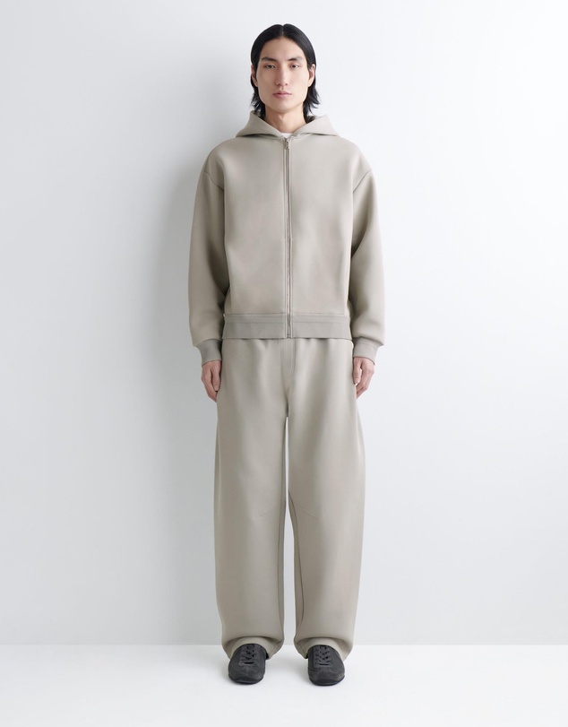 COS - Cotton-Piqu Zip-Up Hoodie