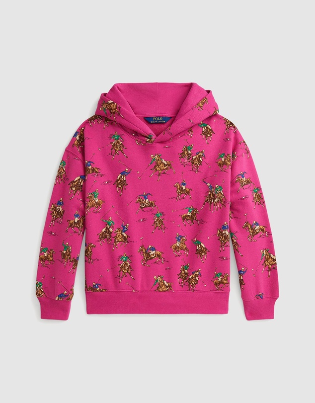 Polo Ralph Lauren - Equestrian-Print Fleece Hoodie - Babies-Teens