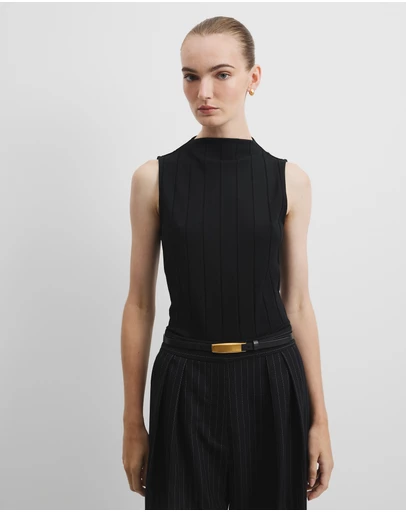 Country Road - Mock Neck Rib Tank
