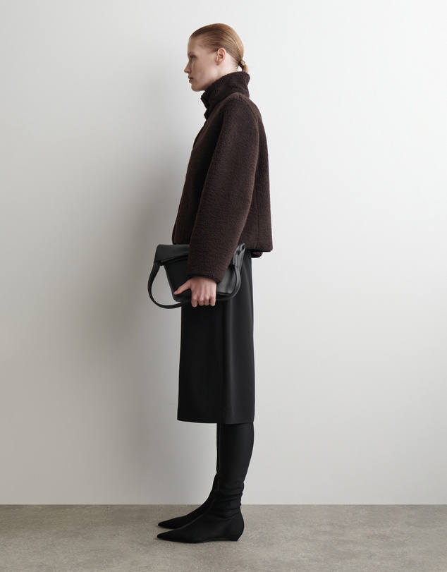 COS - Funnel-Neck Teddy Jacket