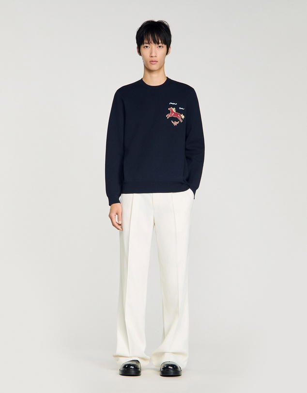Sandro - Horse Pull Sweater