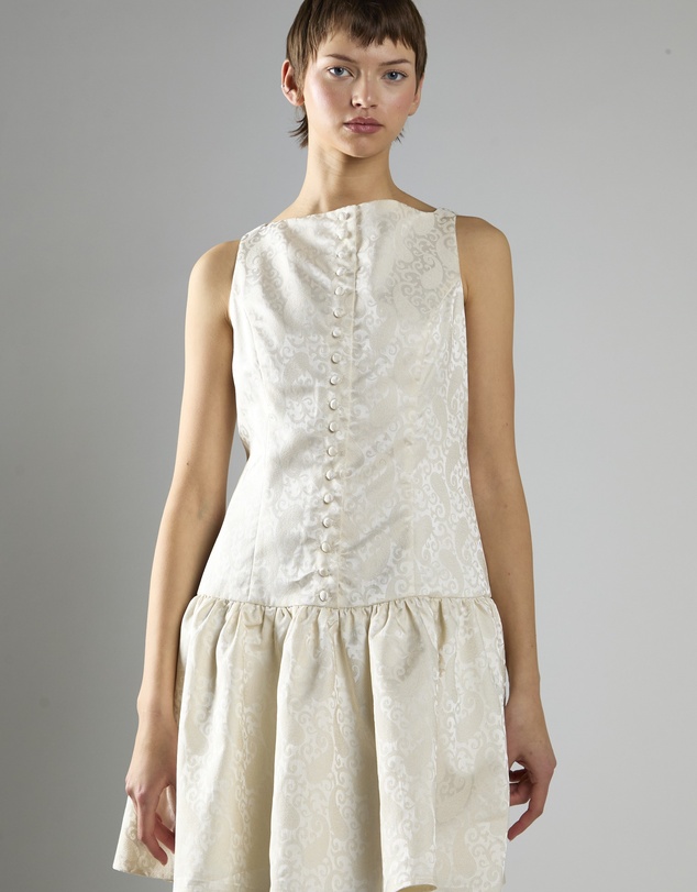 Glamorous - Sleeveless Button-Front A-Line Dress
