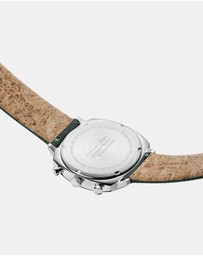 Mondaine - Mondaine Official Swiss Railways Grand Cushion 41mm Forest Green Watch Set