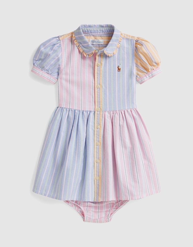 Polo Ralph Lauren - Striped Cotton Fun Shirtdress & Bloomer - Kids