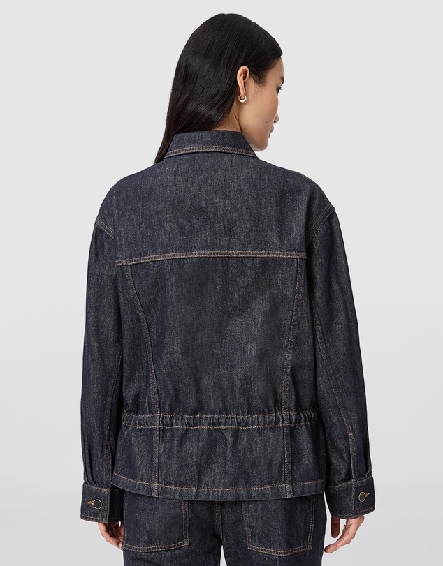 AllSaints - Denby Peplum Trucker Jacket