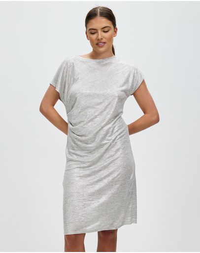 chinese dress ladies Silver Sequin Maxi Dress - Celia main image 0