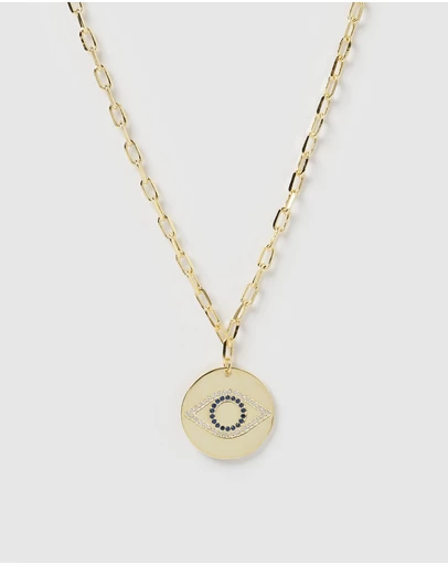 Izoa - Aria Embellished Eye Necklace