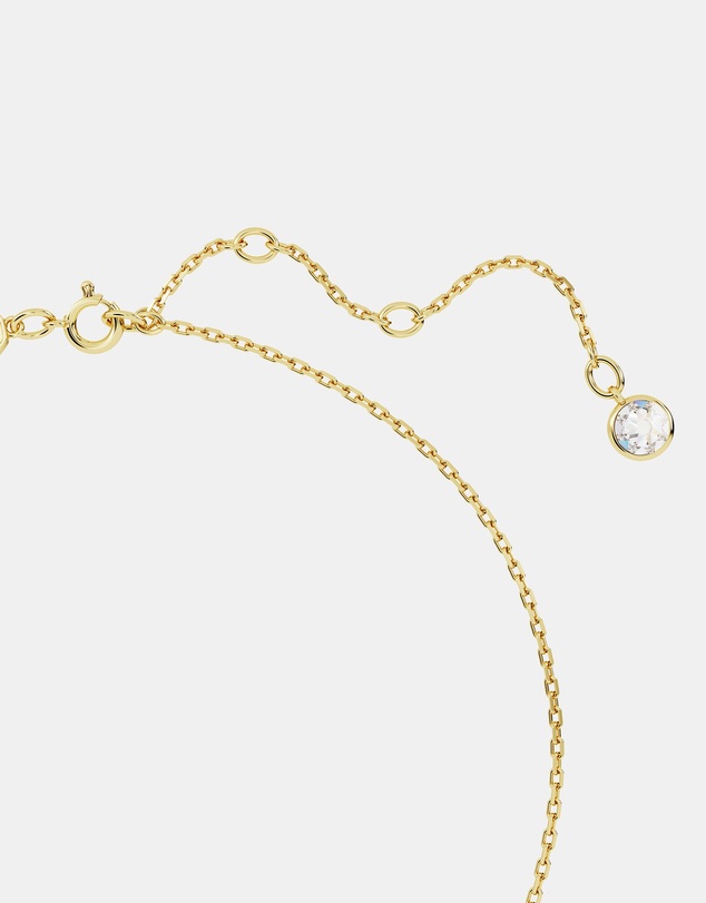 Swarovski - Chroma pendant, Pear cut, Green, 18K gold finish