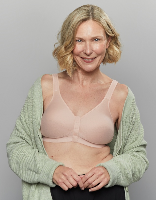Royce Lingerie - Comfi Cotton Wirefree Press Stud Front Open Bra