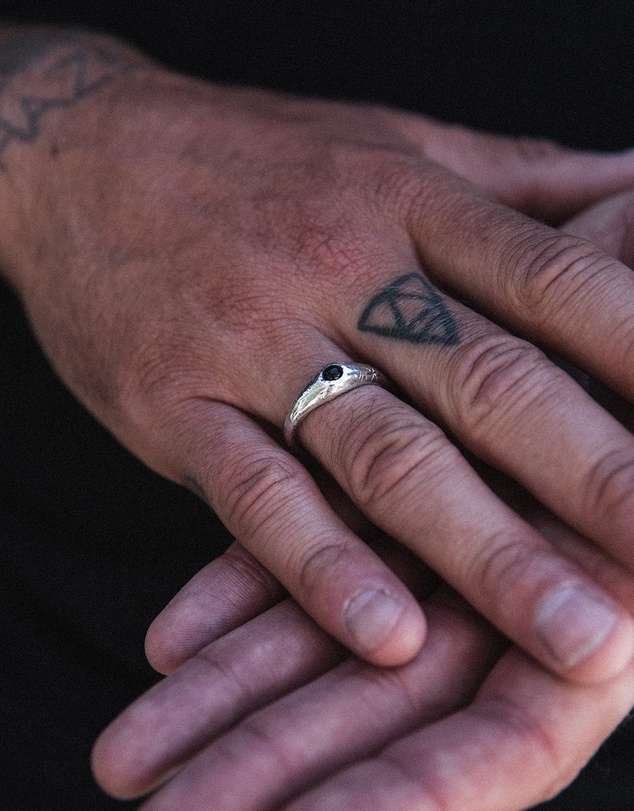 Haze & Glory - ICONIC EXCLUSIVE - Cast Away Ring in Oxidised 925 Silver