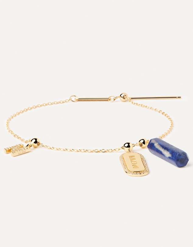 PDPAOLA - Charm Necklace Lapis Lazuli Charm