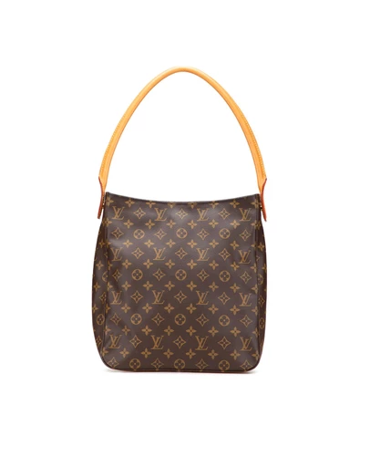 Pre-Loved by Azura Reborn - Pre-Loved louis vuitton Leather Shoulder Bag with Classic Pattern and Top Handle for Women