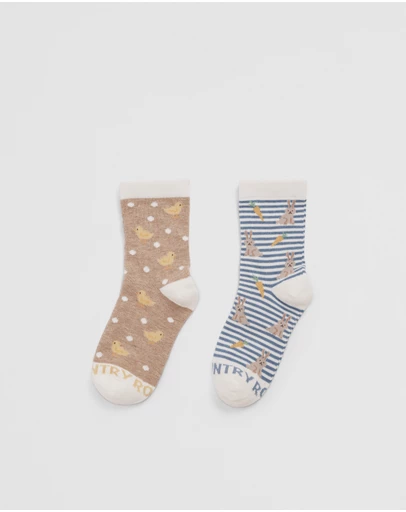 Country Road - Easter Sock Pack Of 2
