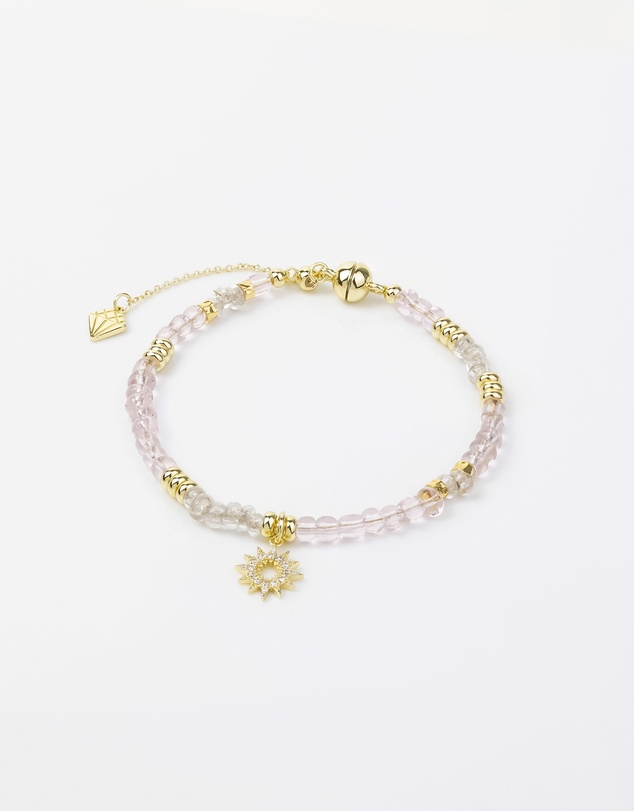 Wanderlust + Co - Sun Hues Beaded Gold Bracelet