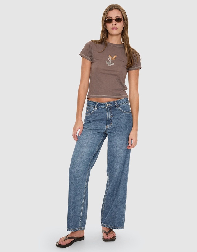 Thrills - Billie Low Rise Baggy Embro Jeans
