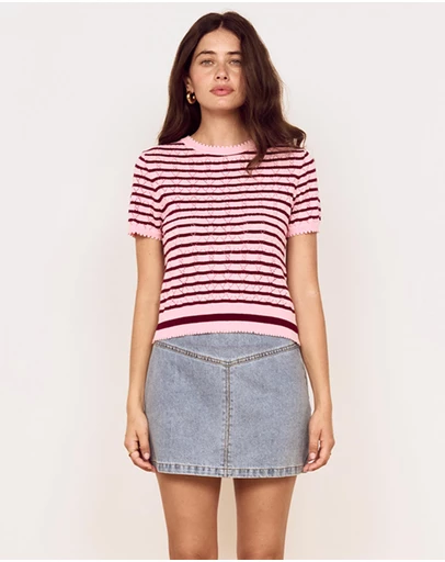 MINKPINK - Calla Knit Tee