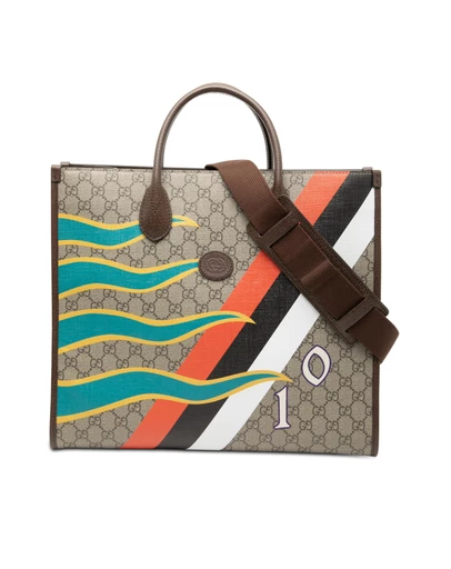 Pre-Loved by Azura Reborn - Pre-Loved Medium GG Supreme 100 Centum Anniversary Calfskin Retro Interlocking G Tote