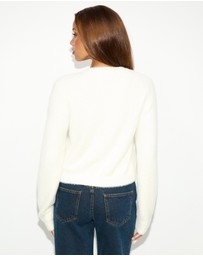 Dazie - Sloane Fuzzy Cardigan