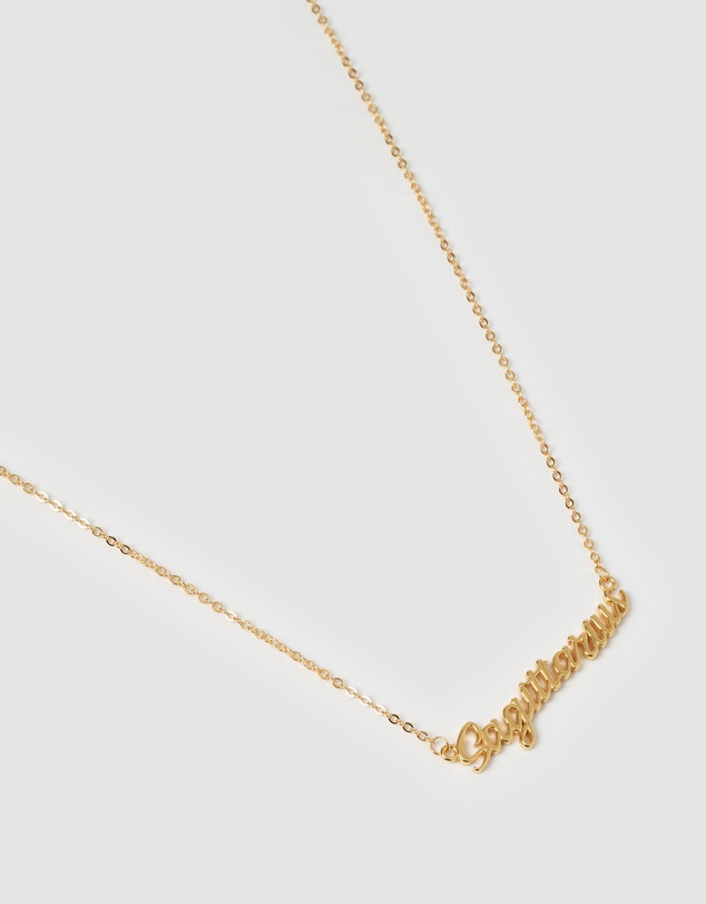 Izoa - Sagittarius Written Star Sign Necklace