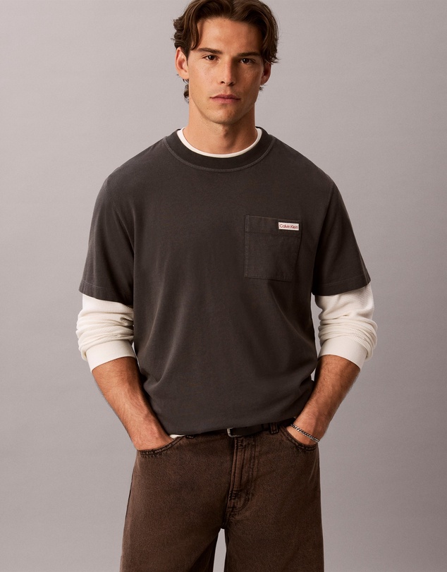 Calvin Klein Jeans - Washed Cotton Pocket T-Shirt