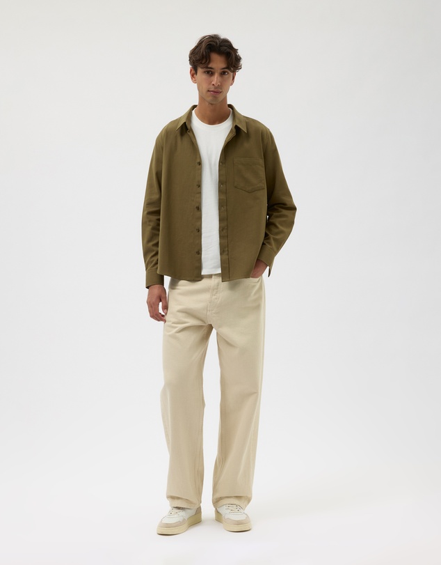 AERE - Textured Long Sleeve Shirt