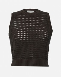 Forcast - Quinta Open Knit Tank