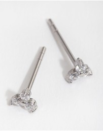 Lovisa - Surgical Steel Cubic Zirconia Cluster Stud Earrings
