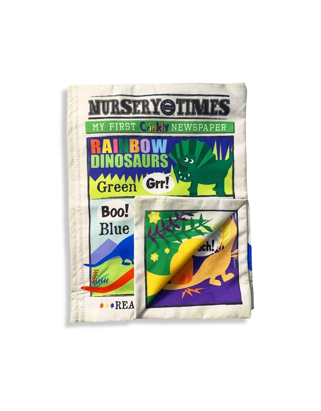 Jo and Nics Crinkly Cloth Books - Rainbow Dinosaurs