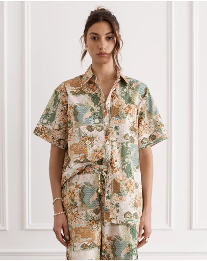 Heaven Australia - Mosaic Bianca Cuban Shirt