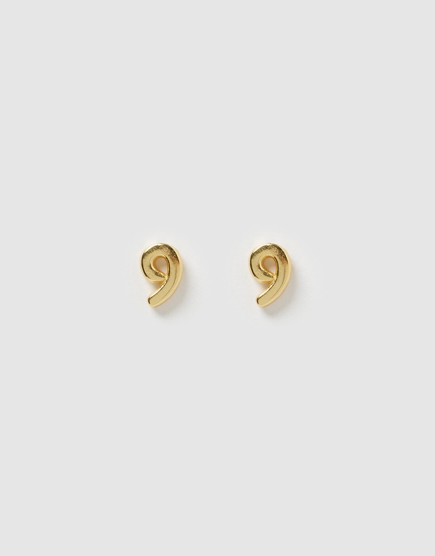 Izoa - Number 9 Stud Earrings