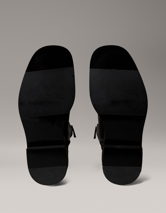 Calvin Klein - Refined Zip Leather Boots