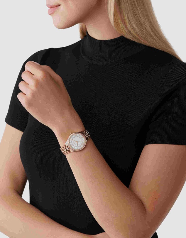 Michael Kors - Lauryn Rose Gold Tone Analogue Watch