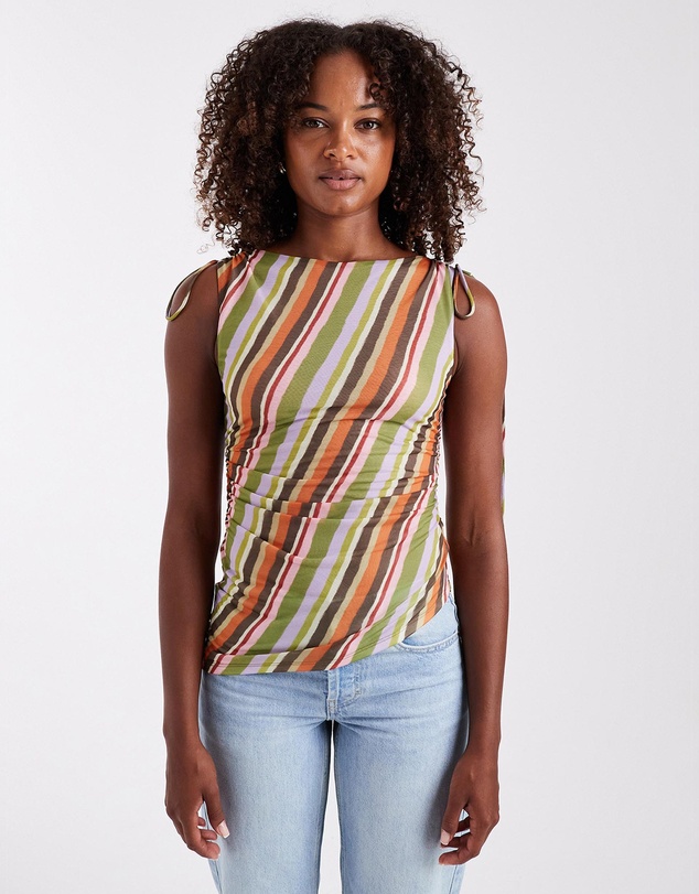 TOPSHOP - Moa Mesh Asymetric Top