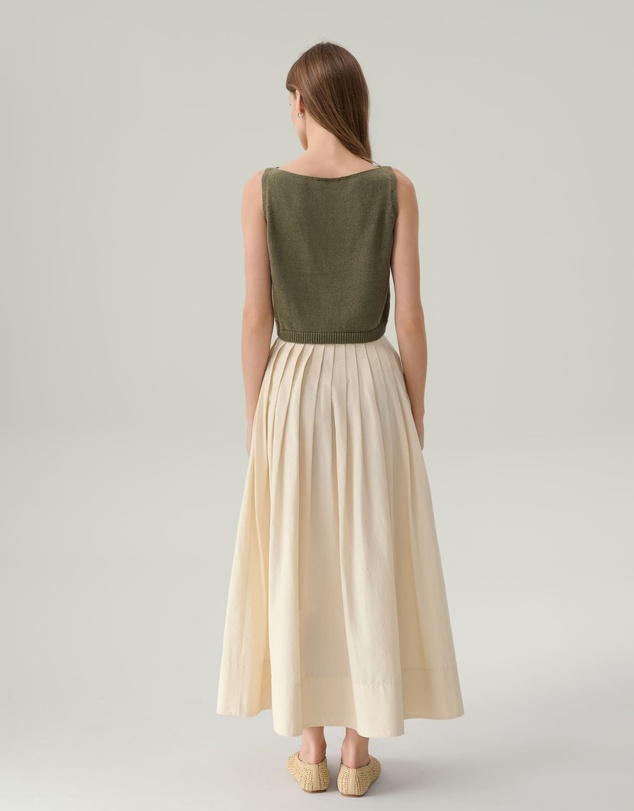 IDA+S - Ari Cropped Knit Tank Top
