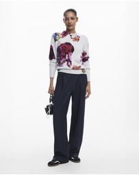 Desigual - Abstract floral sweater