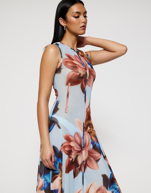 Revibe - Repaired Lover Lyra Mesh Midi Dress - AU 8