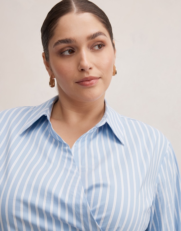Forever New Curve - Tina Curve Tie Back Shirt