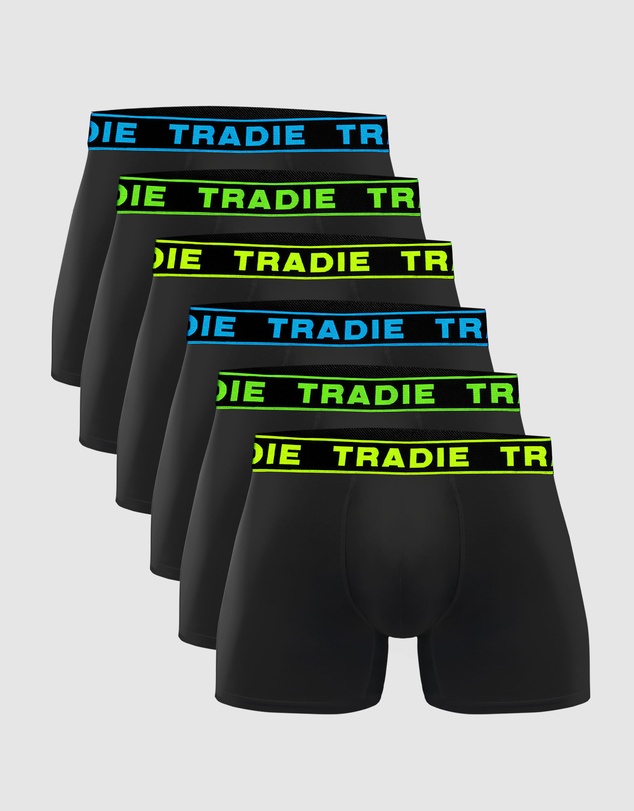 TRADIE - Tradie 6pk Bamboo Fitted Trunks