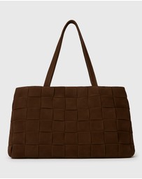 Betts - Kennie Leather Woven Tote Handbag