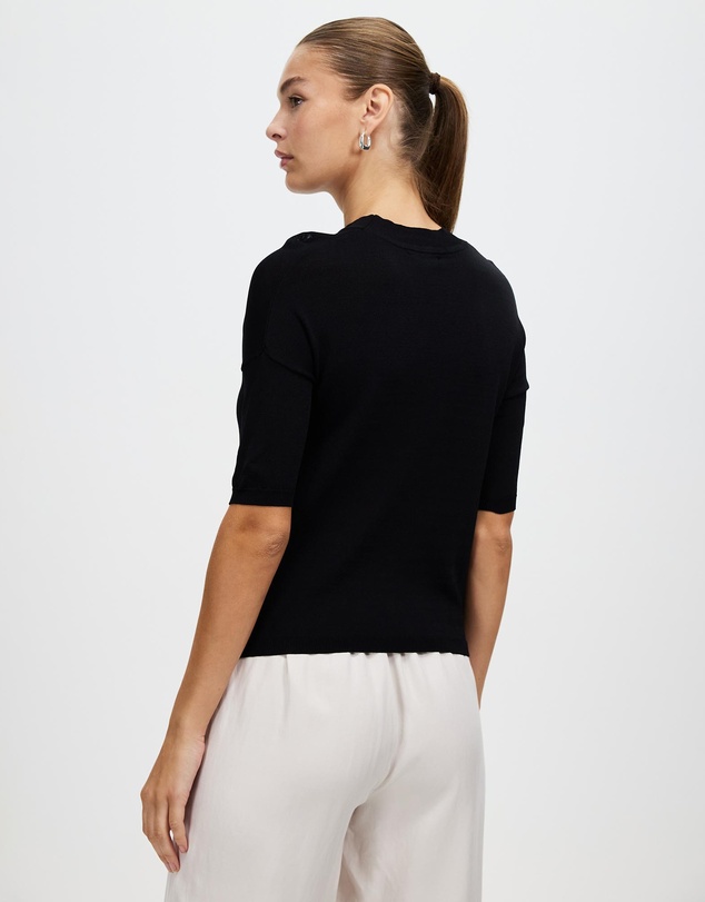 White By FTL - New Jewel Knit Top