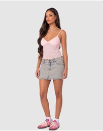 EDIKTED - Serafina Sheer Mesh Tank Top