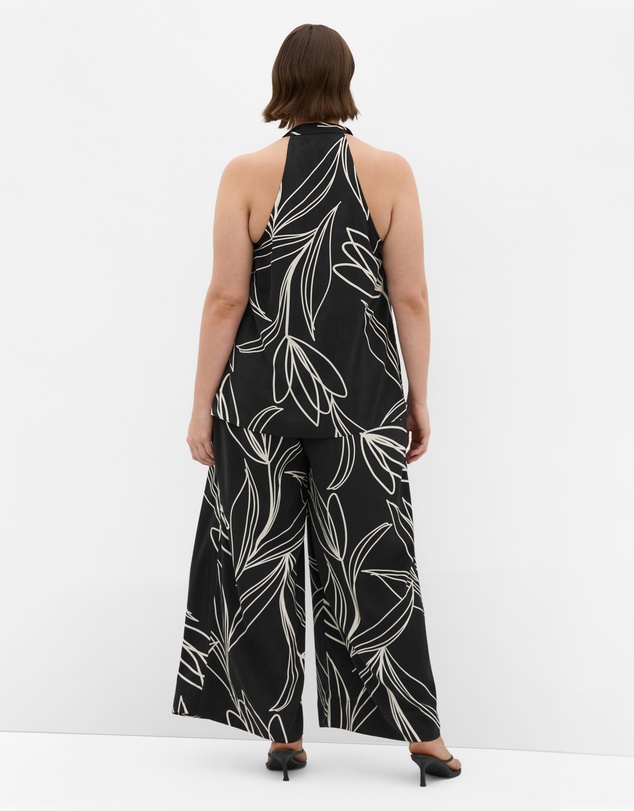 City Chic - Shania Bloom Print Cowl Neck Top