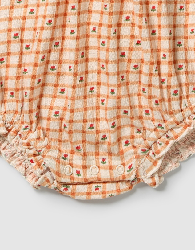 Wilson & Frenchy - Organic Crinkle Tie Playsuit - Babies