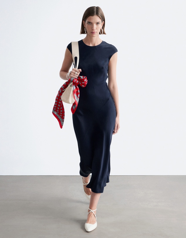 & Other Stories - Fitted Satin Maxi Dress